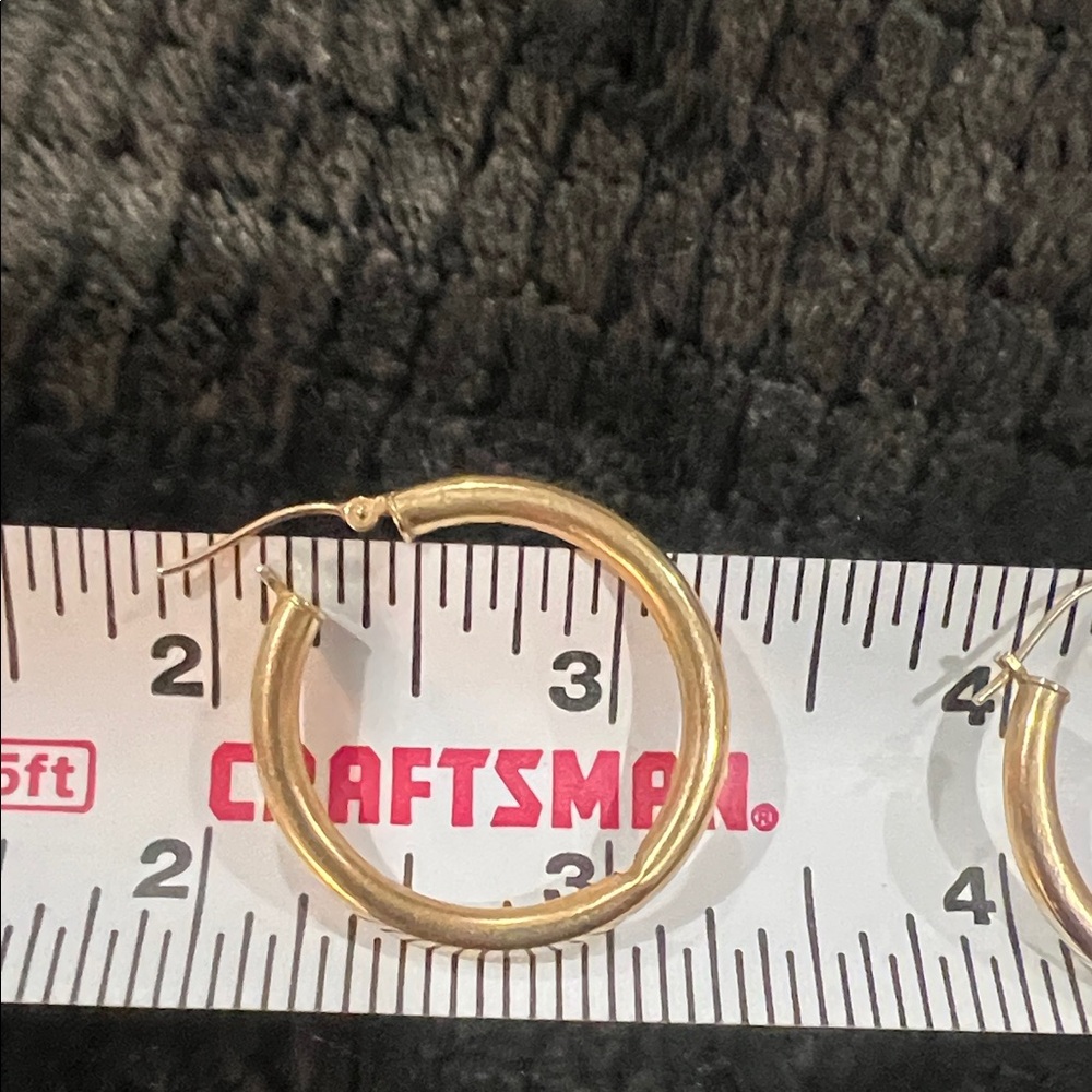 14k Hoop Earrings - Picture 4 of 4